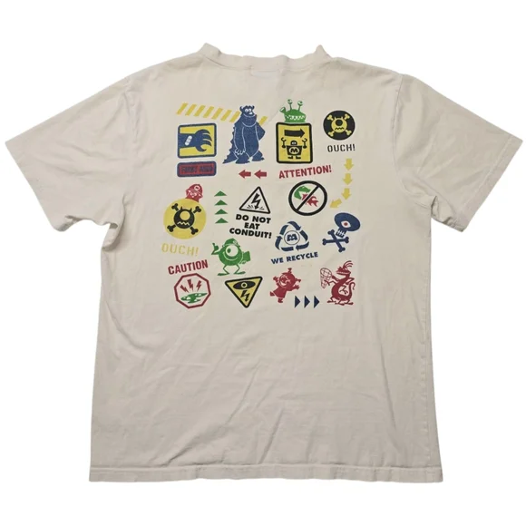 Tokyo Disney Resorts Monsters, Inc Tshirt Ride & Go Seek Size Large Souvenir - Picture 5 of 7